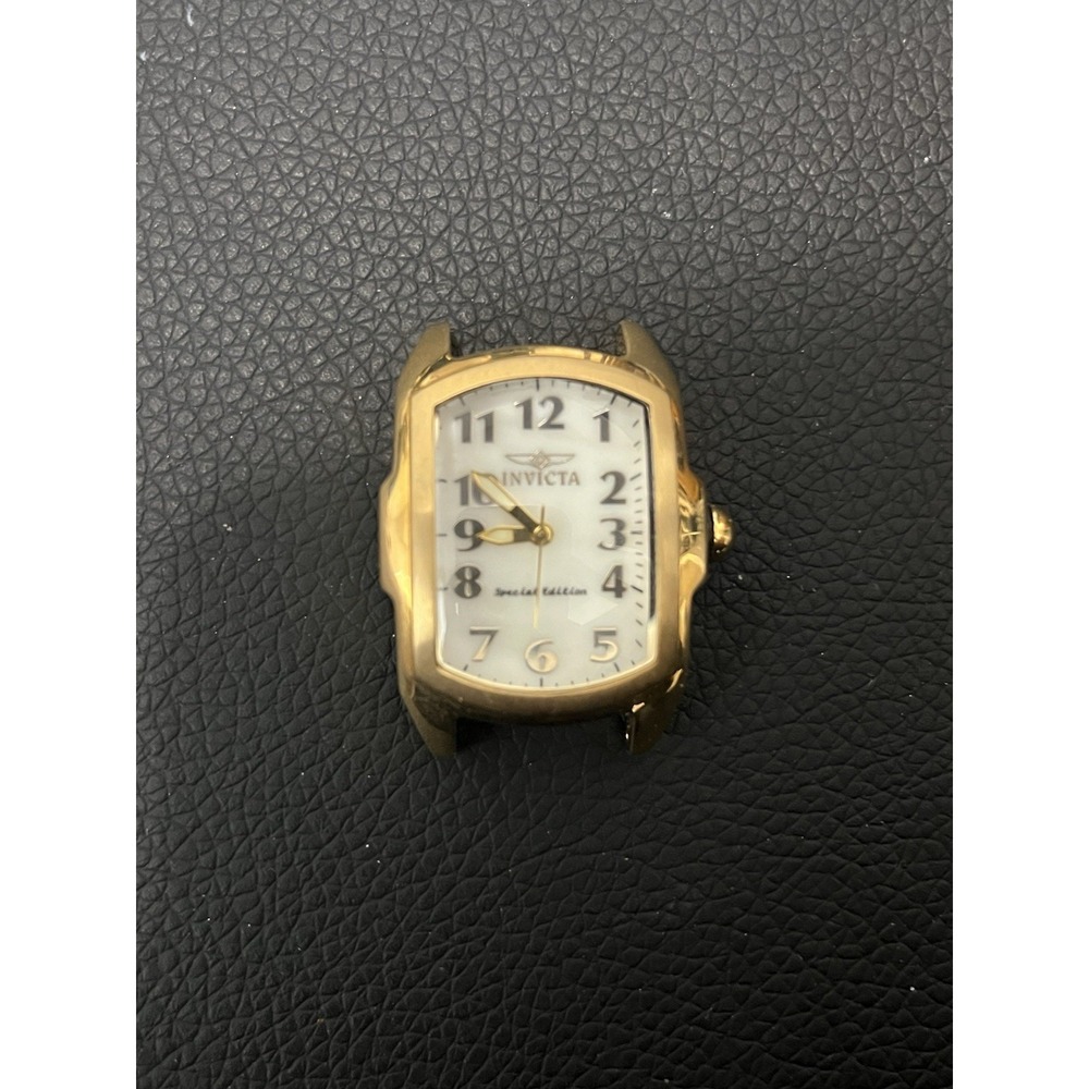Invicta Lupah Special Edition Womens 29mm White Dial Gold Tone Needs Battery